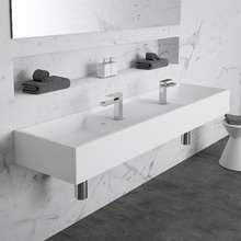 CDesign 1620mm Solid Surface Double Wall Hung Basin